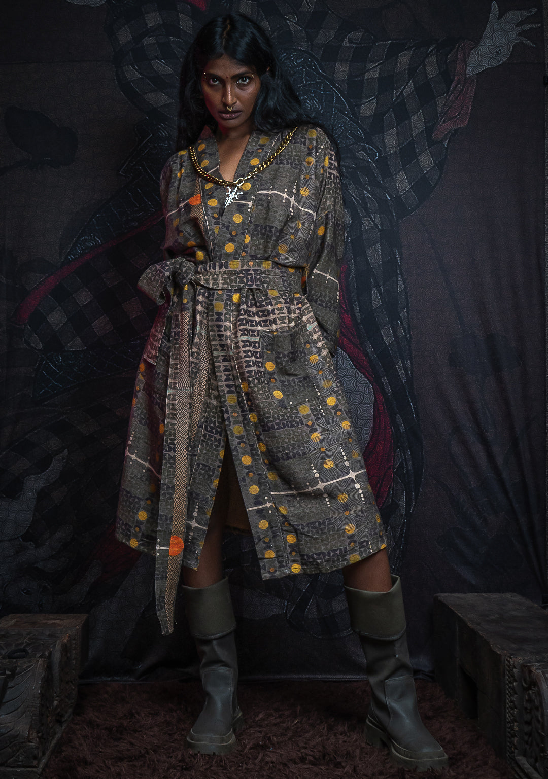 Classic Kimono / Raw Stripes - KINGCACAO
